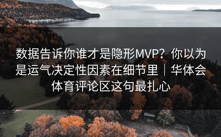 数据告诉你谁才是隐形MVP？你以为是运气决定性因素在细节里｜华体会体育评论区这句最扎心