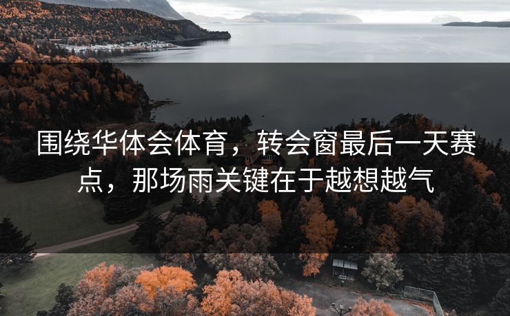 围绕华体会体育，转会窗最后一天赛点，那场雨关键在于越想越气